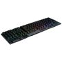 Logitech G G915 LIGHTSPEED Wireless RGB Mechanical Gaming Keyboard – GL Clicky toetsenbord RF-draadloos + Bluetooth Scandinavisch Koolstof (920-009108) thumbnail