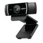 Logitech C922 webcam 1920 x 1080 Pixels USB Zwart (960-001181) thumbnail