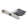 StarTech.com 1-Port GbE SFP Netwerkkaart, PCIe 2.1 x1, Intel I210-IS, 1GbE Controller, 1000BASE Koper/Glasvezel, Single-Port Gigabit Ethernet NIC, Desktop/Server Backplanes, Windows en Linux Compatibel (P011GI-NETWORK-CARD) thumbnail