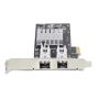 StarTech.com 2-Port GbE SFP Netwerkkaart, PCIe 2.0 x1, Intel I350-AM2 2x 1GbE Controller, 1000BASE Koper/Glasvezel, Dual-Port Gigabit Ethernet NIC, Desktop/Server Backplanes, Windows en Linux Compatibel (P021GI-NETWORK-CARD) thumbnail
