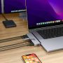 HYPER DUO PRO 7-in-2 USB-C Hub USB Type-C 104 Mbit/s Grijs (HD575BUGL) thumbnail