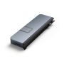 HYPER DUO PRO 7-in-2 USB-C Hub USB Type-C 104 Mbit/s Grijs (HD575BUGL) thumbnail