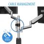 V7 DM1DTA-1E flat panel bureau steun 81,3 cm (32") Zilver (DM1DTA-1E) thumbnail