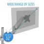 V7 DM1DTA-1E flat panel bureau steun 81,3 cm (32") Zilver (DM1DTA-1E) thumbnail