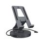 ICY BOX IB-TH100-DK dockingstation voor mobiel apparaat Tablet/smartphone Antraciet, Zwart (IB-TH100-DK) thumbnail