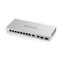Zyxel XGS1010-12-ZZ0102F netwerk-switch Unmanaged Gigabit Ethernet (10/100/1000) Grijs (XGS1010-12-ZZ0102F) thumbnail