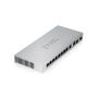Zyxel XGS1010-12-ZZ0102F netwerk-switch Unmanaged Gigabit Ethernet (10/100/1000) Grijs (XGS1010-12-ZZ0102F) thumbnail