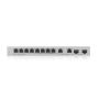 Zyxel XGS1010-12-ZZ0102F netwerk-switch Unmanaged Gigabit Ethernet (10/100/1000) Grijs (XGS1010-12-ZZ0102F) thumbnail