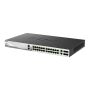 D-Link DMS-3130-30TS/E netwerk-switch Managed L3 10G Ethernet (100/1000/10000) Bureaublad-/wandmontage Zwart (DMS-3130-30TS/E) thumbnail