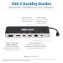 Tripp Lite U442-DOCK16-B laptop dock & poortreplicator Bedraad USB 3.2 Gen 1 (3.1 Gen 1) Type-C Grijs (U442-DOCK16-B) thumbnail