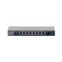 NETGEAR GS108X Unmanaged L2 Gigabit Ethernet (10/100/1000) Grijs (GS108X-100EUS) thumbnail
