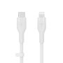 Belkin Cbl Silicone USB-C LTG 3M blc Wit (CAA009BT3MWH) thumbnail