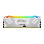Kingston Technology FURY 32GB 8000MT/s DDR5 CL38 DIMM (set van 2) Renegade RGB White XMP (KF580C38RWAK2-32) thumbnail