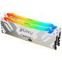 Kingston Technology FURY 32GB 8000MT/s DDR5 CL38 DIMM (set van 2) Renegade RGB White XMP (KF580C38RWAK2-32) thumbnail