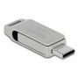 DeLOCK 54076 USB flash drive 128 GB USB Type-A / USB Type-C 3.2 Gen 1 (3.1 Gen 1) Zilver (54076) thumbnail