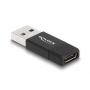 DeLOCK 60001 tussenstuk voor kabels USB A USB C Zwart (60001) thumbnail