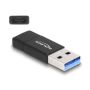 DeLOCK 60001 tussenstuk voor kabels USB A USB C Zwart (60001) thumbnail