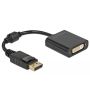 DeLOCK 61008 video kabel adapter 0,15 m DisplayPort DVI-D Zwart (61008) thumbnail