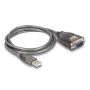 DeLOCK 61400 tussenstuk voor kabels USB A RS-232 Zwart (61400) thumbnail