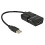 DeLOCK 62588 USB-kabel 0,15 m USB A Zwart (62588) thumbnail