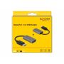 DeLOCK 63118 video kabel adapter 0,2 m DisplayPort HDMI Type A (Standaard) Grijs (63118) thumbnail