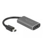 DeLOCK 63200 video kabel adapter 0,2 m Mini DisplayPort HDMI Type A (Standaard) Grijs (63200) thumbnail