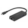 DeLOCK 63826 interface hub USB 3.2 Gen 1 (3.1 Gen 1) Type-C 1000 Mbit/s Zwart (63826) thumbnail