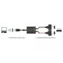 DeLOCK 63950 seriële kabel Zwart 0,6 m USB 2.0 Type-A 2 x RS-232 DB9 (63950) thumbnail