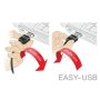 DeLOCK 63950 seriële kabel Zwart 0,6 m USB 2.0 Type-A 2 x RS-232 DB9 (63950) thumbnail