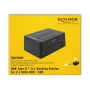 DeLOCK 63957 basisstation voor opslagstations USB 3.2 Gen 2 (3.1 Gen 2) Type-C Zwart (63957) thumbnail