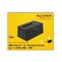 DeLOCK 63958 basisstation voor opslagstations USB 3.2 Gen 2 (3.1 Gen 2) Type-C Zwart (63958) thumbnail