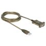 DeLOCK 64073 seriële kabel Transparant 2 m USB Type-A DB-9 (64073) thumbnail