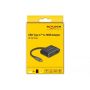 DeLOCK 64199 video kabel adapter 0,15 m USB Type-C HDMI Type A (Standaard) Zwart (64199) thumbnail
