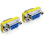 DeLOCK 65008 tussenstuk voor kabels Sub-D9 Blauw, Zilver (65008) thumbnail