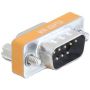 DeLOCK 65255 tussenstuk voor kabels 9-p Sub-D Zilver, Geel (65255) thumbnail