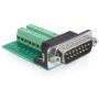 DeLOCK 65275 tussenstuk voor kabels Sub-D 15 pin Gameport 16 pin Terminal block Groen (65275) thumbnail