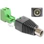 DeLOCK 65423 tussenstuk voor kabels DC 2.1 x 5.5 mm 2p Zwart, Groen (65423) thumbnail