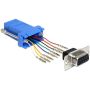 DeLOCK 65430 tussenstuk voor kabels Sub-D 9p RJ45 Zwart, Blauw, Zilver (65430) thumbnail