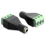 DeLOCK 65455 tussenstuk voor kabels 3.5 mm 3 pin terminal block Zwart, Groen (65455) thumbnail