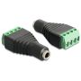 DeLOCK 65457 tussenstuk voor kabels 3.5mm 4pin Zwart, Groen (65457) thumbnail