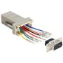 DeLOCK 65462 tussenstuk voor kabels Sub-D 9 RJ45 Grijs (65462) thumbnail