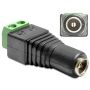 DeLOCK 65485 tussenstuk voor kabels DC 2.5 x 5.5 mm 2p Zwart, Groen (65485) thumbnail