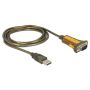 DeLOCK 65840 seriële kabel Zwart, Geel 1,5 m USB Type-A DB-9 (65840) thumbnail