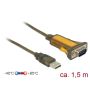 DeLOCK 65840 seriële kabel Zwart, Geel 1,5 m USB Type-A DB-9 (65840) thumbnail