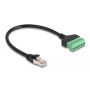 DeLOCK 65975 netwerkkabel Zwart, Groen 0,3 m Cat6 U/UTP (UTP) (65975) thumbnail