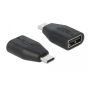 DeLOCK 66528 tussenstuk voor kabels USB Type-C USB Type-A Zwart (66528) thumbnail