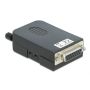 DeLOCK 66567 tussenstuk voor kabels serial Sub-D15 16 pin terminal block Zwart (66567) thumbnail