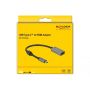 DeLOCK 66571 video kabel adapter 0,2 m USB Type-C HDMI Type A (Standaard) Zwart, Grijs (66571) thumbnail