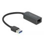 DeLOCK 66646 tussenstuk voor kabels USB 3.2 Gen 1 RJ45 Zwart (66646) thumbnail