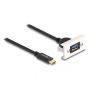 DeLOCK Easy 45 USB-kabel 1 m USB 3.2 Gen 2 (3.1 Gen 2) USB C USB A Zwart, Wit (81388) thumbnail